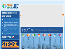 Tablet Screenshot of changeyourlifechallenge.org